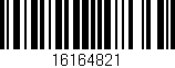Código de barras (EAN, GTIN, SKU, ISBN): '16164821'