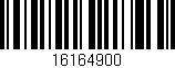 Código de barras (EAN, GTIN, SKU, ISBN): '16164900'