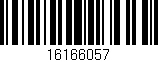 Código de barras (EAN, GTIN, SKU, ISBN): '16166057'