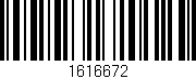 Código de barras (EAN, GTIN, SKU, ISBN): '1616672'