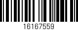 Código de barras (EAN, GTIN, SKU, ISBN): '16167559'