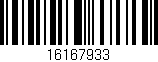 Código de barras (EAN, GTIN, SKU, ISBN): '16167933'