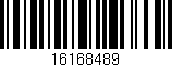 Código de barras (EAN, GTIN, SKU, ISBN): '16168489'