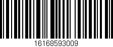 Código de barras (EAN, GTIN, SKU, ISBN): '16168593009'