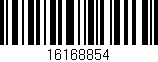 Código de barras (EAN, GTIN, SKU, ISBN): '16168854'