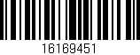 Código de barras (EAN, GTIN, SKU, ISBN): '16169451'