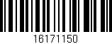 Código de barras (EAN, GTIN, SKU, ISBN): '16171150'