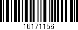Código de barras (EAN, GTIN, SKU, ISBN): '16171156'