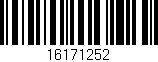 Código de barras (EAN, GTIN, SKU, ISBN): '16171252'