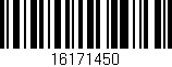 Código de barras (EAN, GTIN, SKU, ISBN): '16171450'