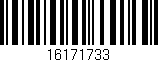 Código de barras (EAN, GTIN, SKU, ISBN): '16171733'