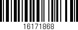 Código de barras (EAN, GTIN, SKU, ISBN): '16171868'