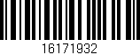 Código de barras (EAN, GTIN, SKU, ISBN): '16171932'