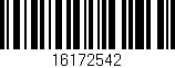 Código de barras (EAN, GTIN, SKU, ISBN): '16172542'