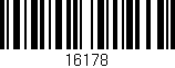 Código de barras (EAN, GTIN, SKU, ISBN): '16178'