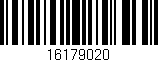 Código de barras (EAN, GTIN, SKU, ISBN): '16179020'