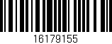 Código de barras (EAN, GTIN, SKU, ISBN): '16179155'