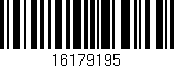 Código de barras (EAN, GTIN, SKU, ISBN): '16179195'