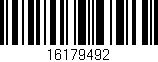 Código de barras (EAN, GTIN, SKU, ISBN): '16179492'