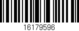 Código de barras (EAN, GTIN, SKU, ISBN): '16179596'
