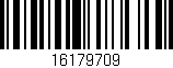 Código de barras (EAN, GTIN, SKU, ISBN): '16179709'