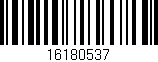 Código de barras (EAN, GTIN, SKU, ISBN): '16180537'