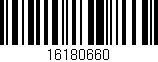 Código de barras (EAN, GTIN, SKU, ISBN): '16180660'