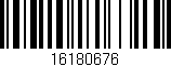Código de barras (EAN, GTIN, SKU, ISBN): '16180676'