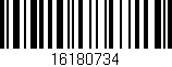 Código de barras (EAN, GTIN, SKU, ISBN): '16180734'