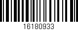 Código de barras (EAN, GTIN, SKU, ISBN): '16180933'