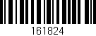 Código de barras (EAN, GTIN, SKU, ISBN): '161824'