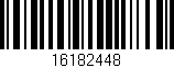 Código de barras (EAN, GTIN, SKU, ISBN): '16182448'