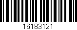 Código de barras (EAN, GTIN, SKU, ISBN): '16183121'