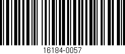 Código de barras (EAN, GTIN, SKU, ISBN): '16184-0057'