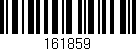 Código de barras (EAN, GTIN, SKU, ISBN): '161859'