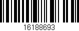 Código de barras (EAN, GTIN, SKU, ISBN): '16188693'