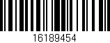 Código de barras (EAN, GTIN, SKU, ISBN): '16189454'