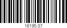 Código de barras (EAN, GTIN, SKU, ISBN): '16195.07'