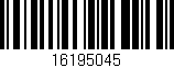 Código de barras (EAN, GTIN, SKU, ISBN): '16195045'