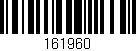Código de barras (EAN, GTIN, SKU, ISBN): '161960'