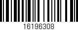 Código de barras (EAN, GTIN, SKU, ISBN): '16196308'