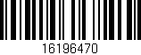 Código de barras (EAN, GTIN, SKU, ISBN): '16196470'