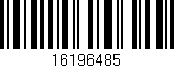 Código de barras (EAN, GTIN, SKU, ISBN): '16196485'