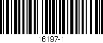 Código de barras (EAN, GTIN, SKU, ISBN): '16197-1'