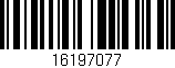 Código de barras (EAN, GTIN, SKU, ISBN): '16197077'