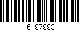 Código de barras (EAN, GTIN, SKU, ISBN): '16197993'