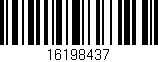 Código de barras (EAN, GTIN, SKU, ISBN): '16198437'