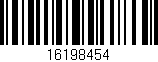 Código de barras (EAN, GTIN, SKU, ISBN): '16198454'
