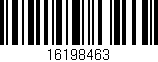 Código de barras (EAN, GTIN, SKU, ISBN): '16198463'