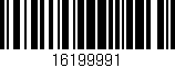 Código de barras (EAN, GTIN, SKU, ISBN): '16199991'